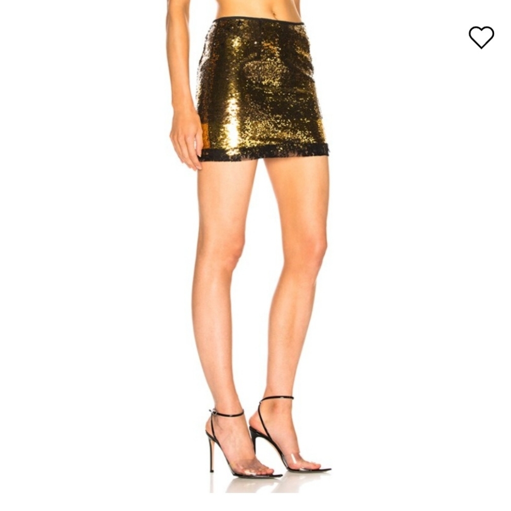 Redemption Mini Sequince Skirt with Lace Trim Large - Picture 3 of 15